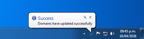 Success Notification